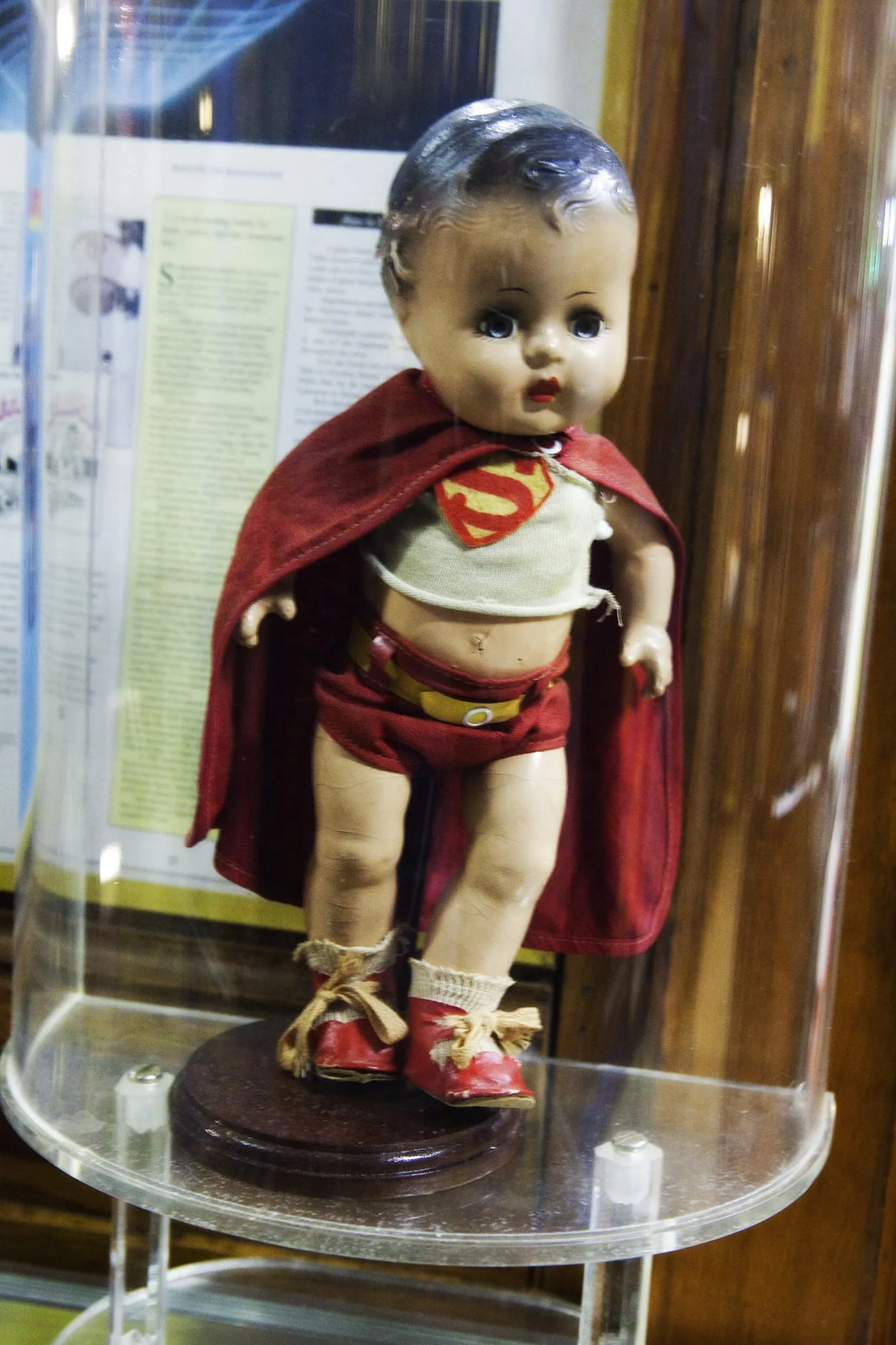 Superman doll at the Super Museum (Superman Museum) in Metropolis, Illinois.