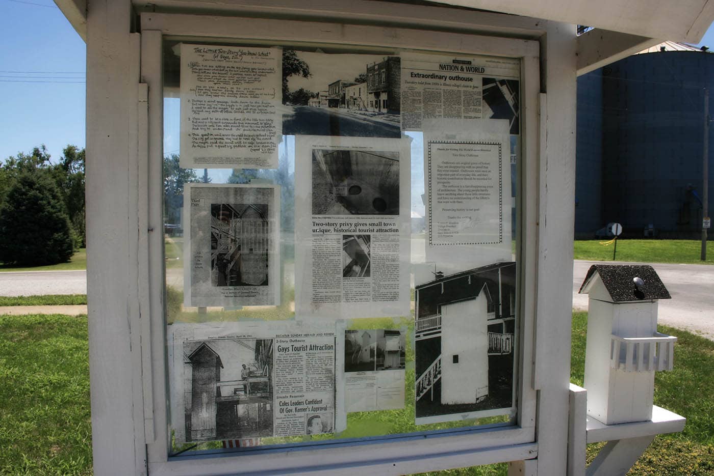 Two-Story Outhouse in Gays, Illinois