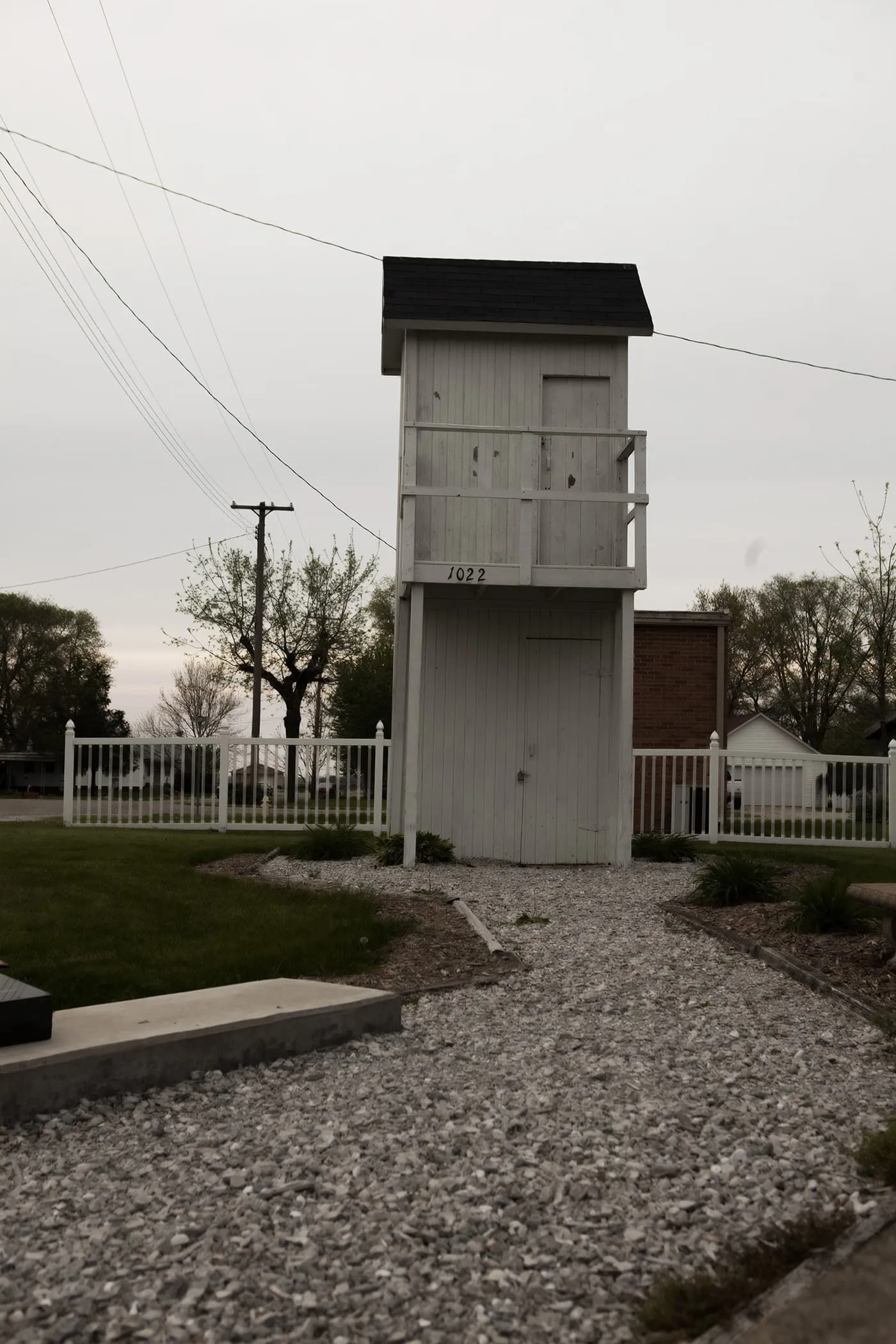 Two-Story Outhouse, a roadside attraction in Gays, Illinois