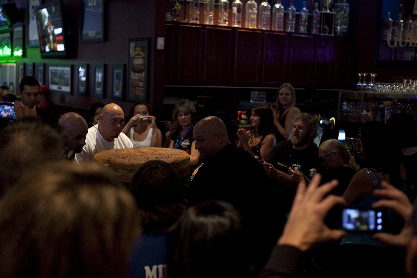 Guinness World Record for Biggest Hamburger at Mallie's Sport Bar and Grill in Southgate, Michigan