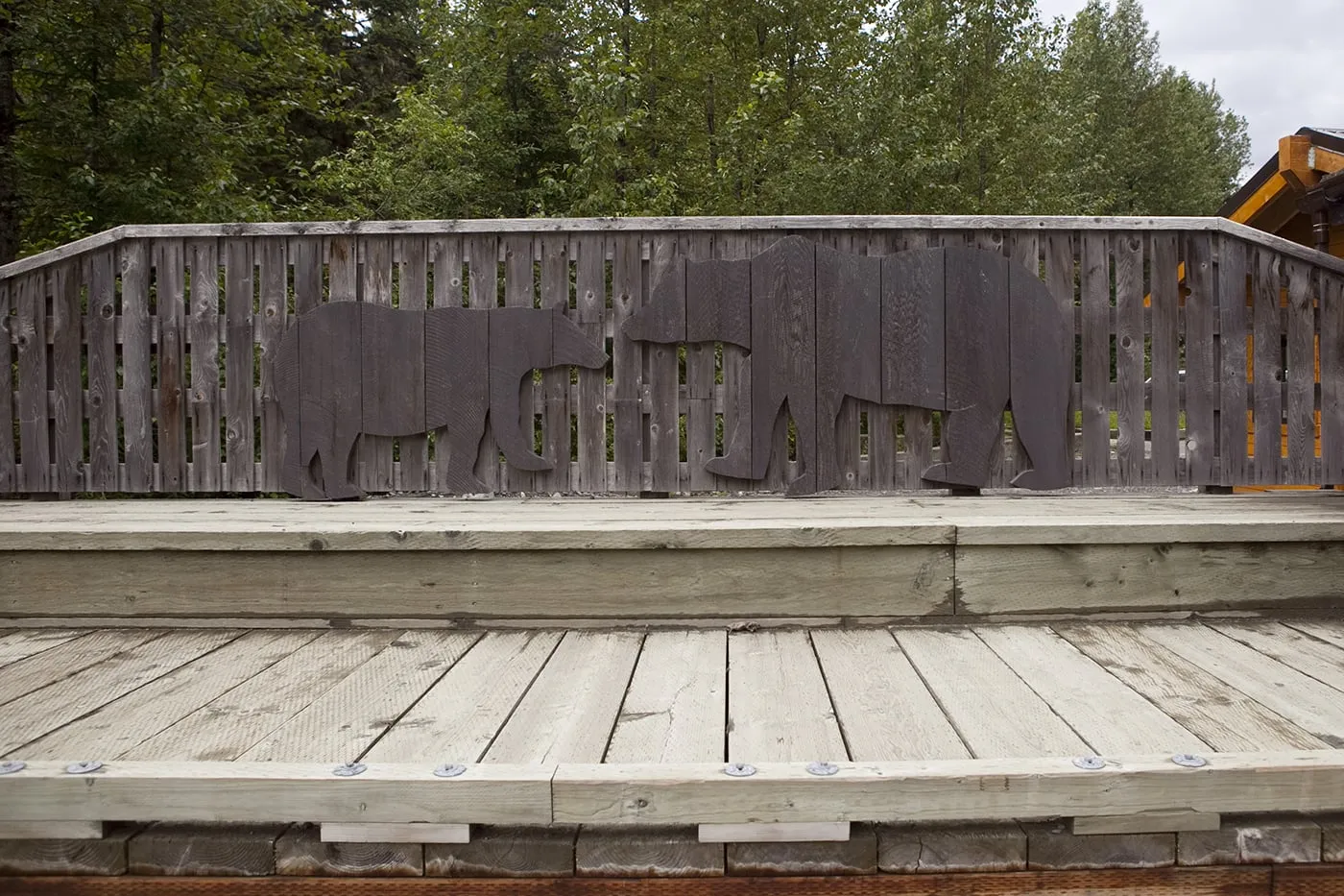 Fish Creek Wildlife Observation Site at the Tongass National Forest in Hyder, Alaska.