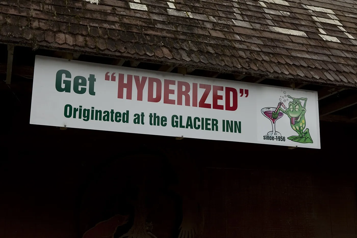 Getting Hyderized at the Glacier Inn, the bar in Hyder, Alaska where it originated