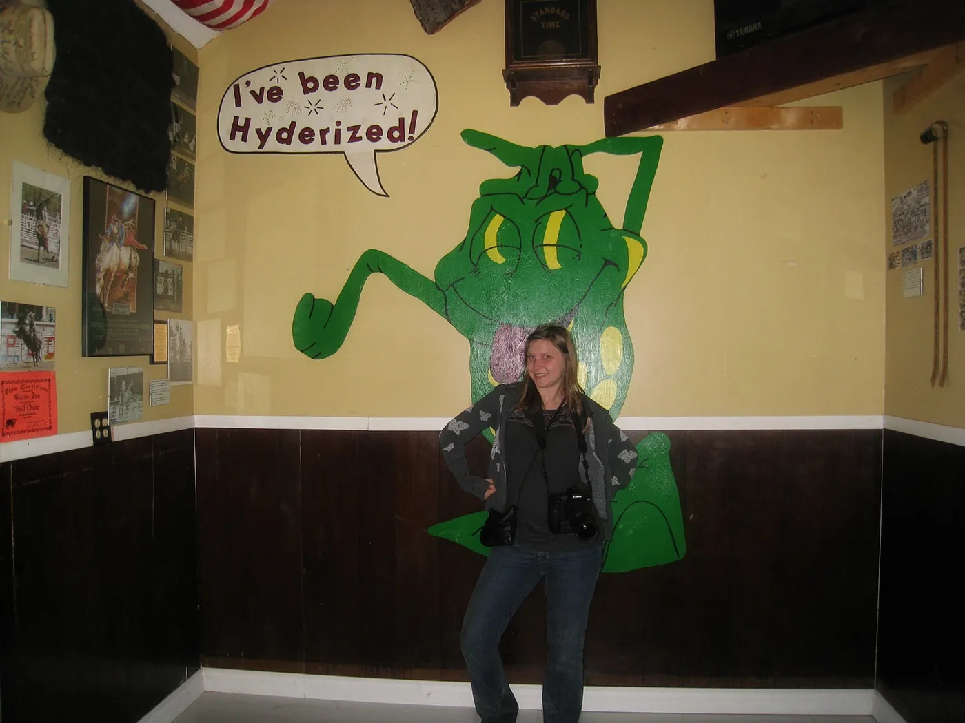 VICTORY! I was Hyderized at the Glacier Inn in Hyder, Alaska.