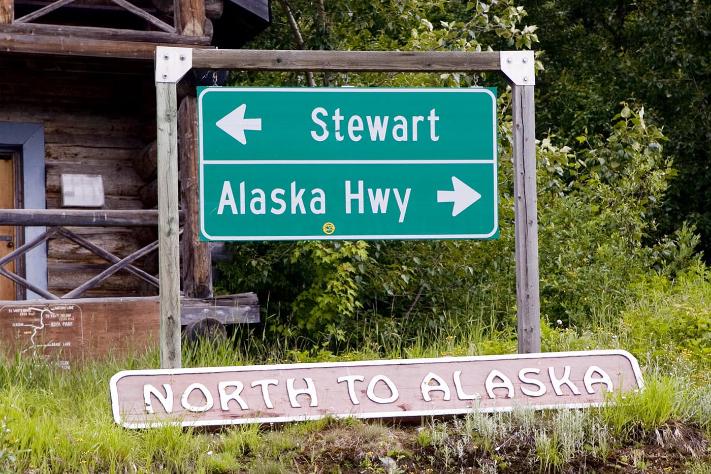 Meziadin Junction, a Hyder, Alaska Visitor Information Center, in British Columbia, Canada.