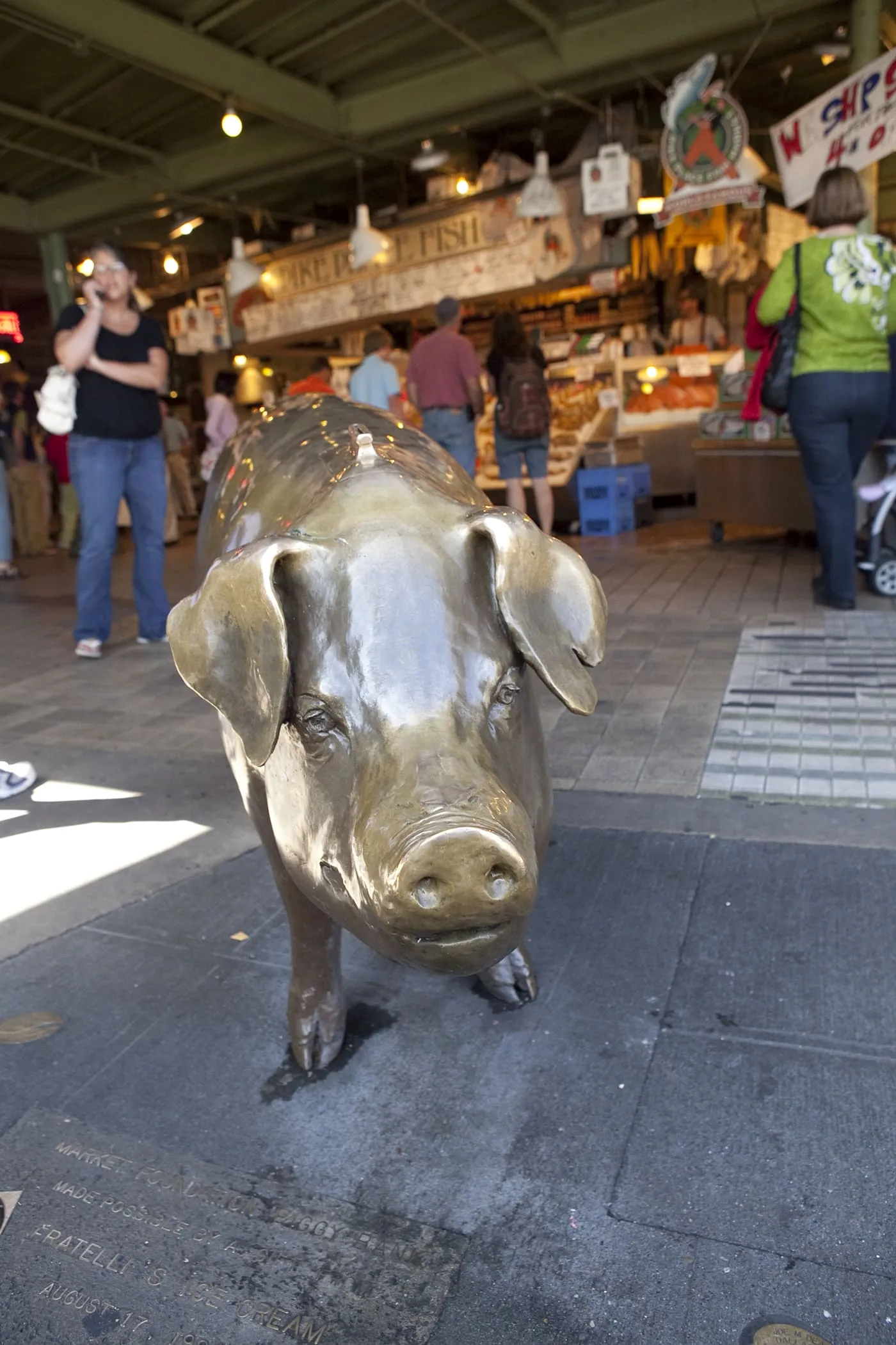 Rachel the Pig at Pike Place Market in Seattle, Washington