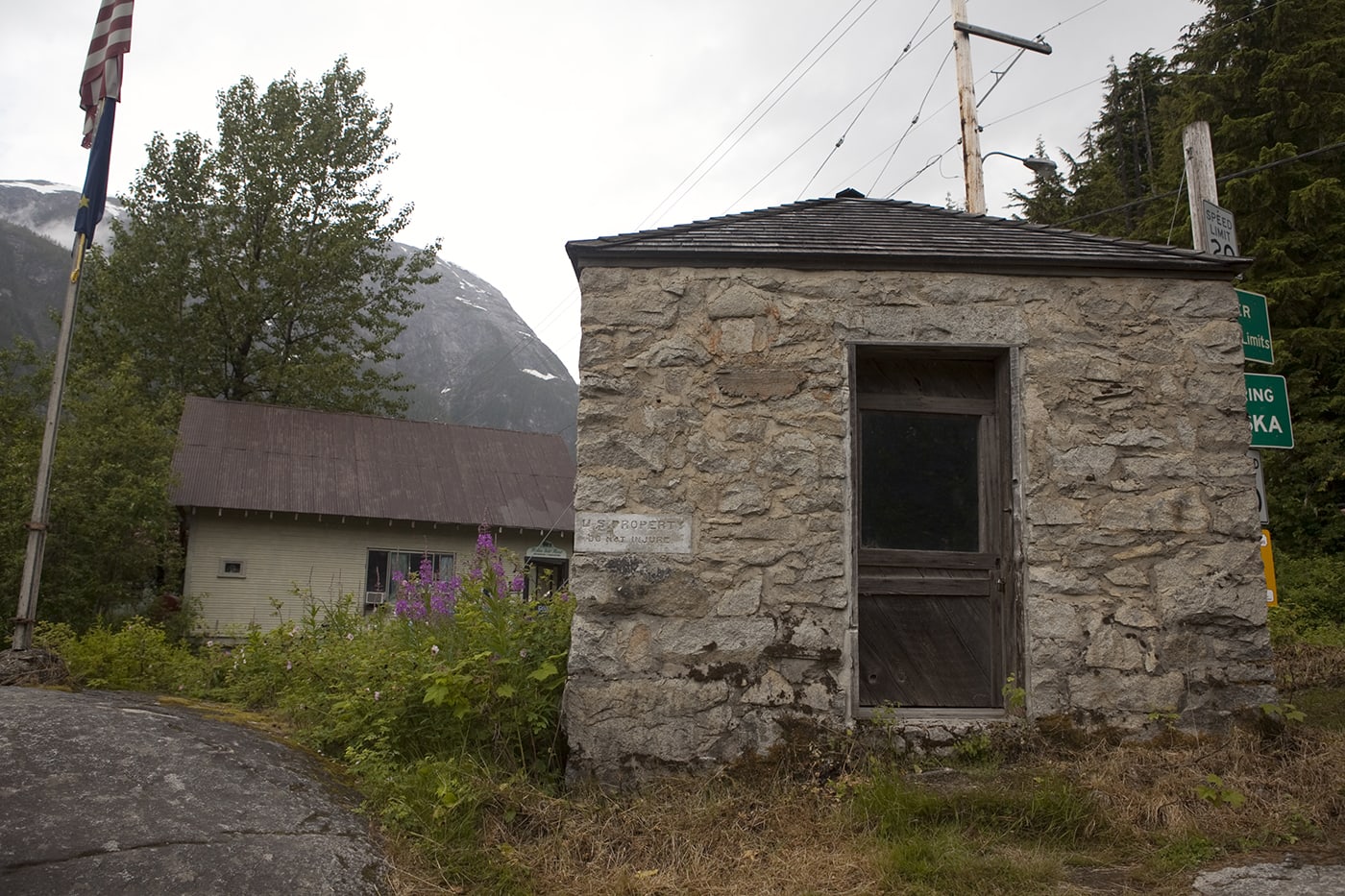 Storehouse No. 4 - Eagle Point Storehouse - in Hyder, Alaska.