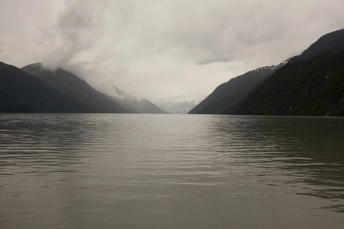 Views from the pier in Hyder, Alaska.