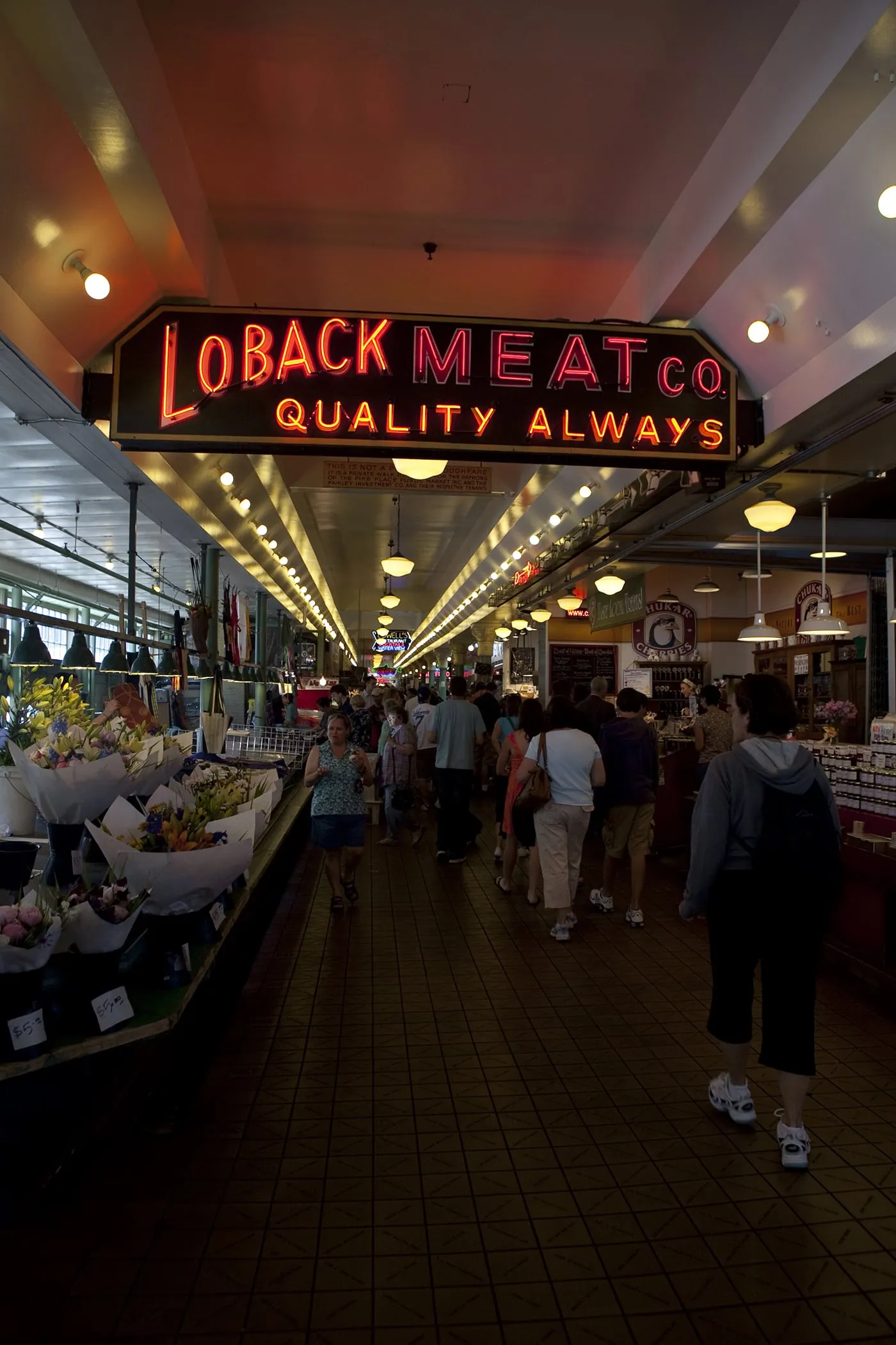 Loback Meat Co. at Pike Place Market in Seattle, Washington.