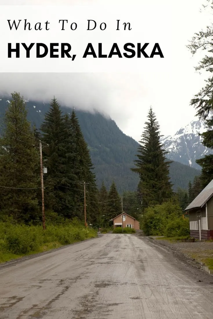 What to do in Hyder, Alaska. From photo ops to stopping at the bar to bear watching make the most of your time in the friendliest ghost town in Alaska! This Alaska road trip is a must do travel bucket list idea. Take a summer road trip through British Columbia to get there and check out all these things to do in Hyder, Alaska!
#AlaskaRoadTrip #AlaskaRoadTripMap #RoadTripMap #AlaskaRoadTripItinerary #AlaskaItinerary #RoadTrip #AlaskaRoadsideAttraction #AlaskaRoadTripStops