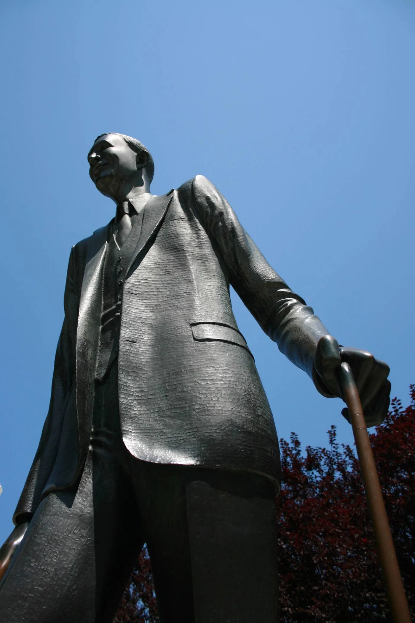Statue of Robert Wadlow, the world's tallest man, in Alton, Illinois.