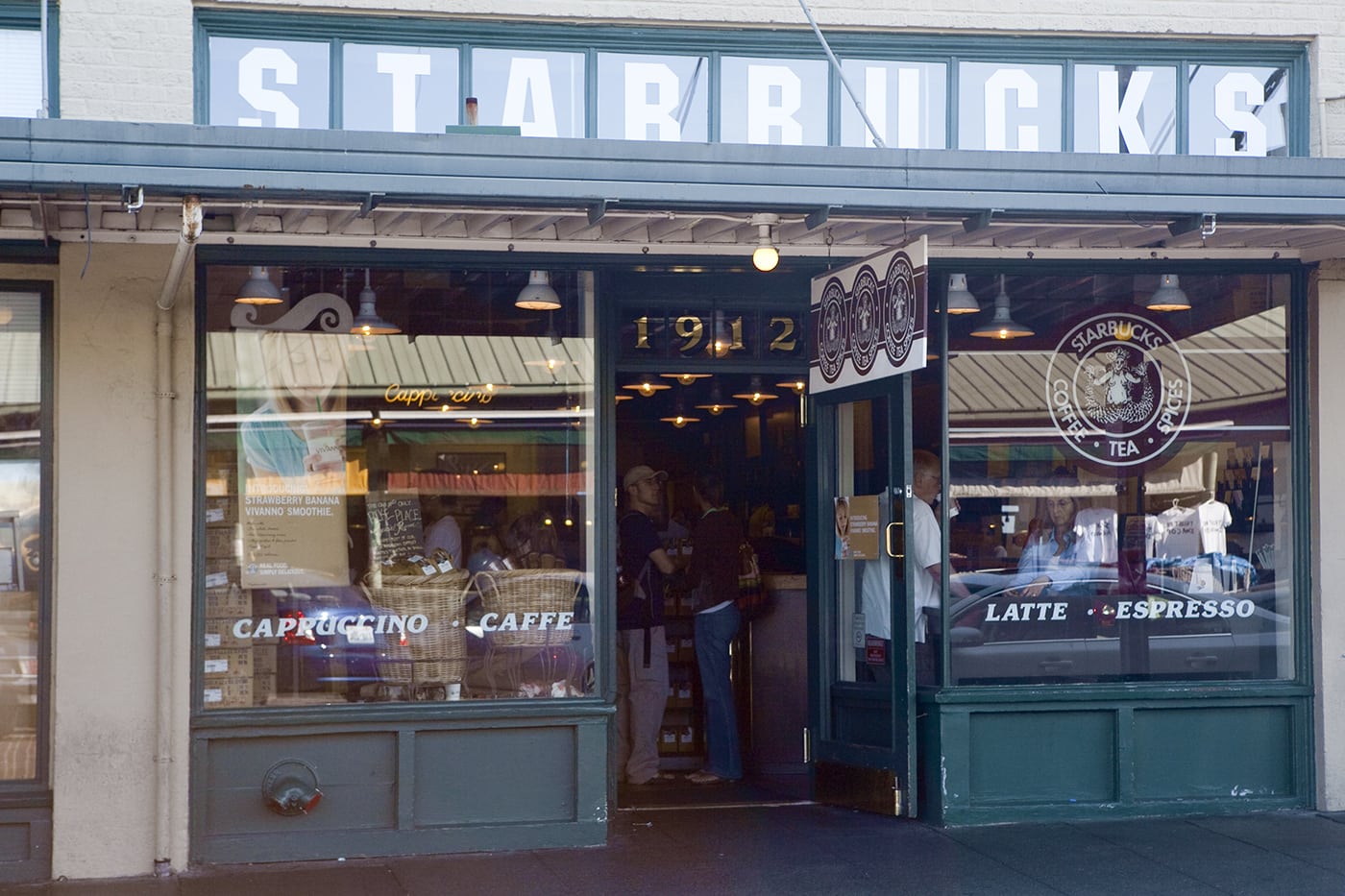 The Original Starbucks in Seattle, Washington