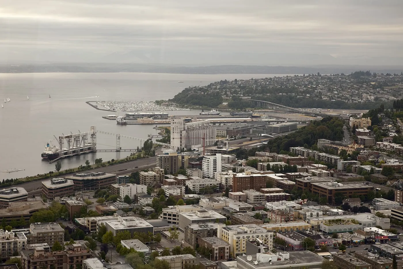 View from the Space Needle in Seattle, Washington.