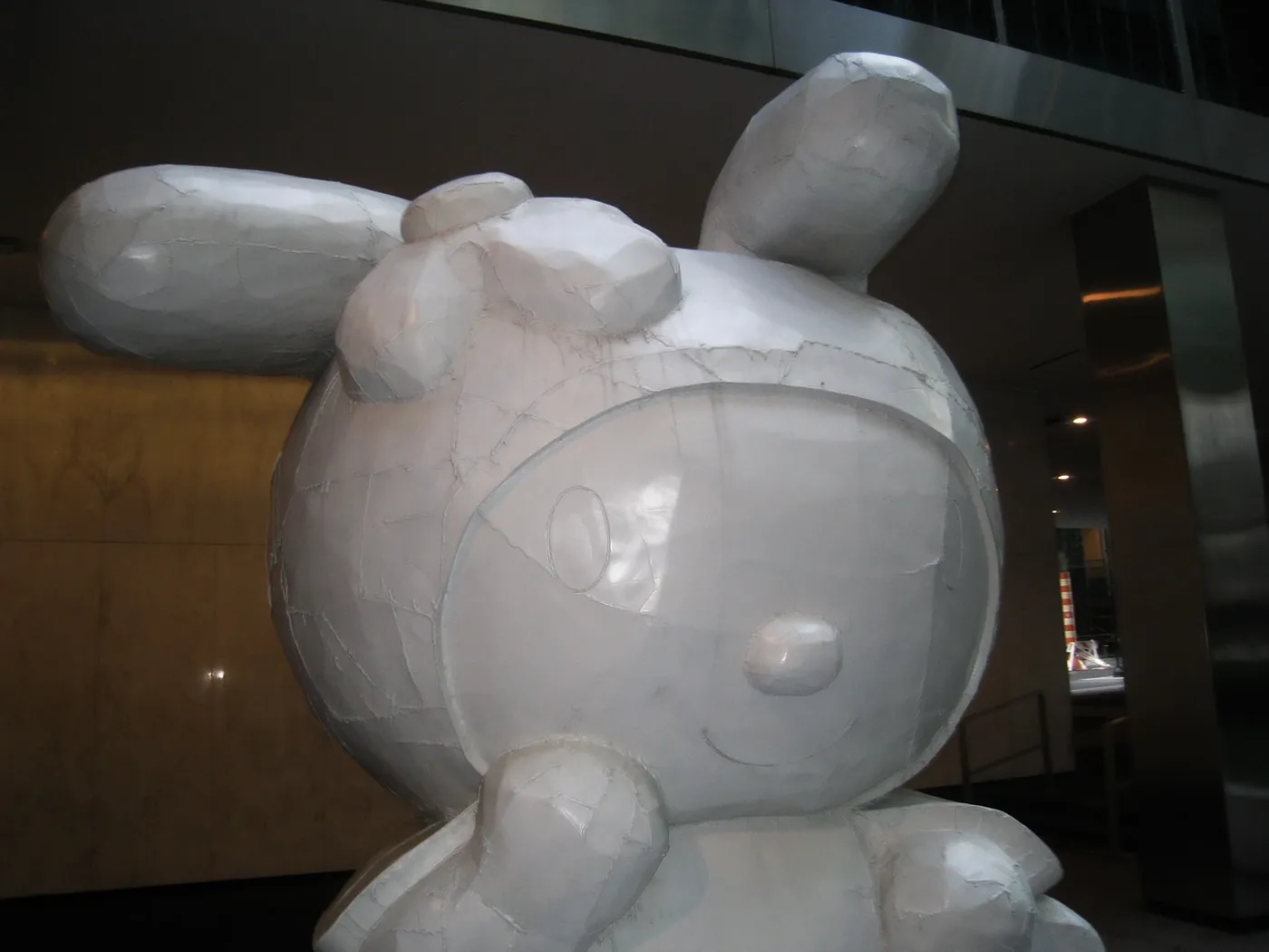 My Melody Hello Kitty Statues at the Lever House Art Collection in New York City.