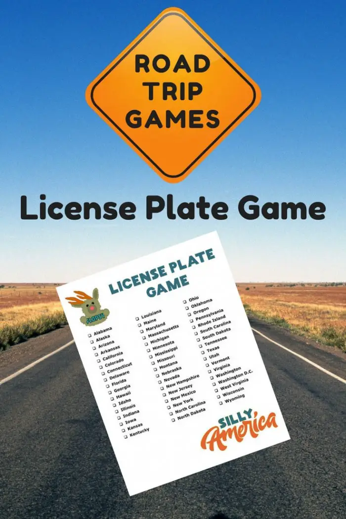 license plate game road trip car games silly america