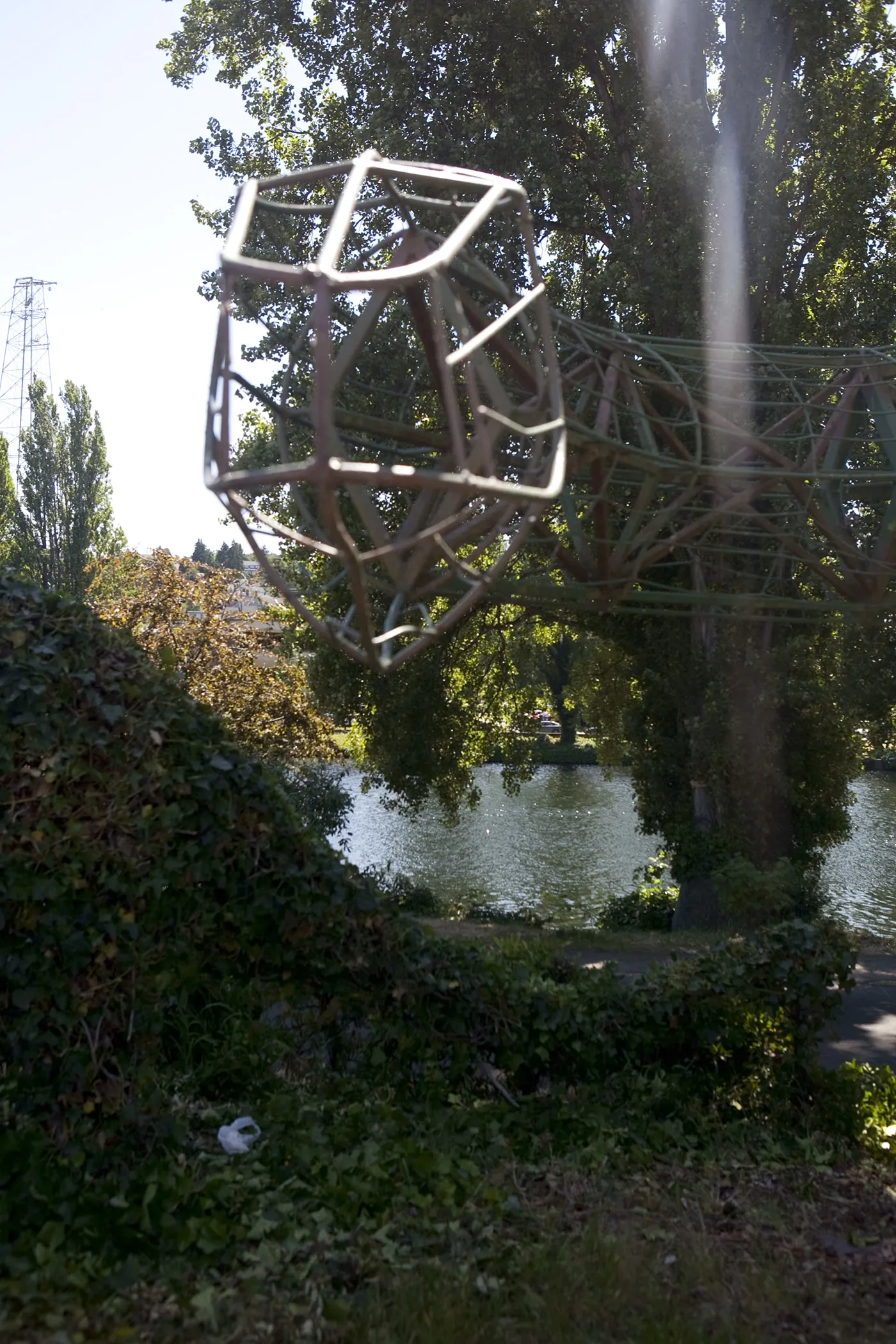 Apatosaurus Dinosaur Topiaries in Fremont, Seattle