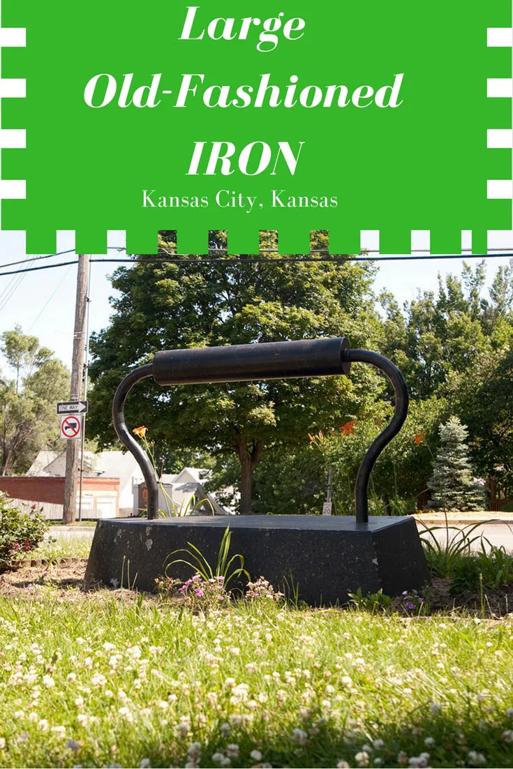 A large old-fashioned iron sculpture in Kansas City, Kansas! It's a PRESSING matter that you see this weird roadside attraction! So iron out the details! Add it to your travel bucket lists and Kansas road trip itinerary of places to visit in Kansas.
#KansasRoadsideAttractions #KansasRoadsideAttraction #RoadsideAttractions #RoadsideAttraction #RoadTrip #KansasRoadTrip #KansasRoadTripBucketLists #KansasBucketList #KansasPlacesToVisit #KansasTravel #ThingsToSeeInKansas #WeirdRoadsideAttractions