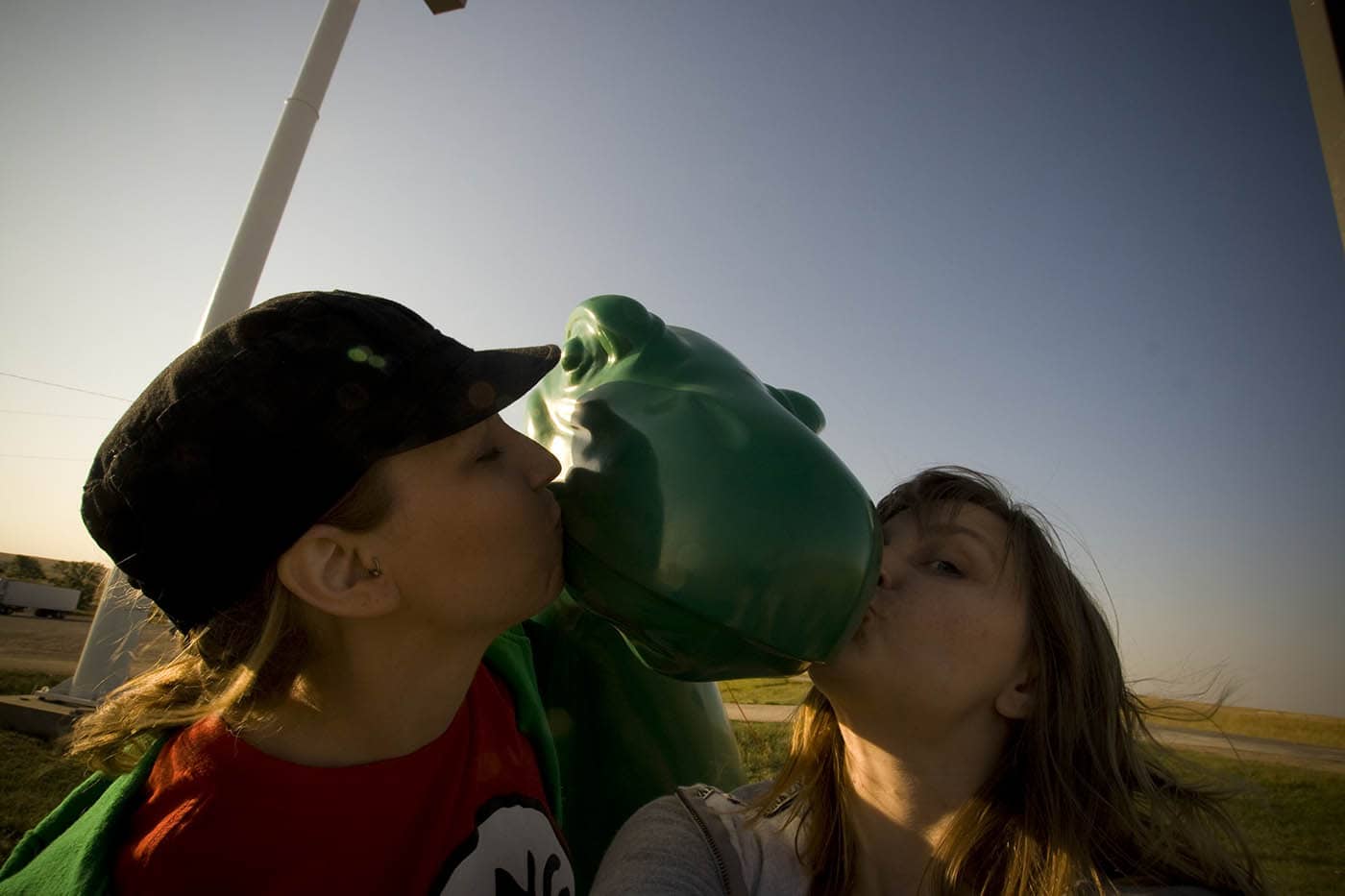 The Sinclair Oil Dinosaur at a  Gas Station in South Dakota.