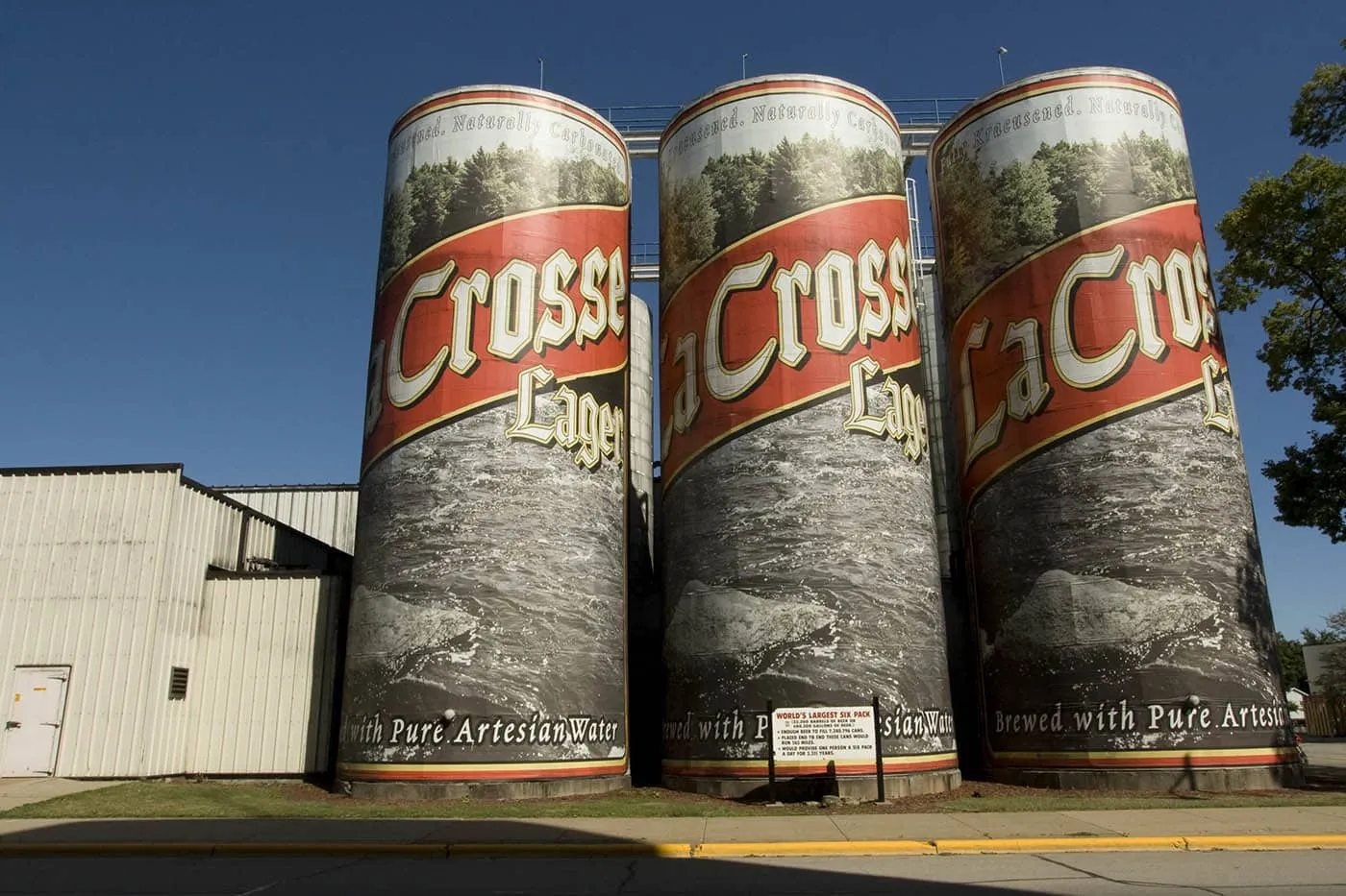 World's Largest Six-Pack of Beer, a roadside attraction in La Crosse, Wisconsin