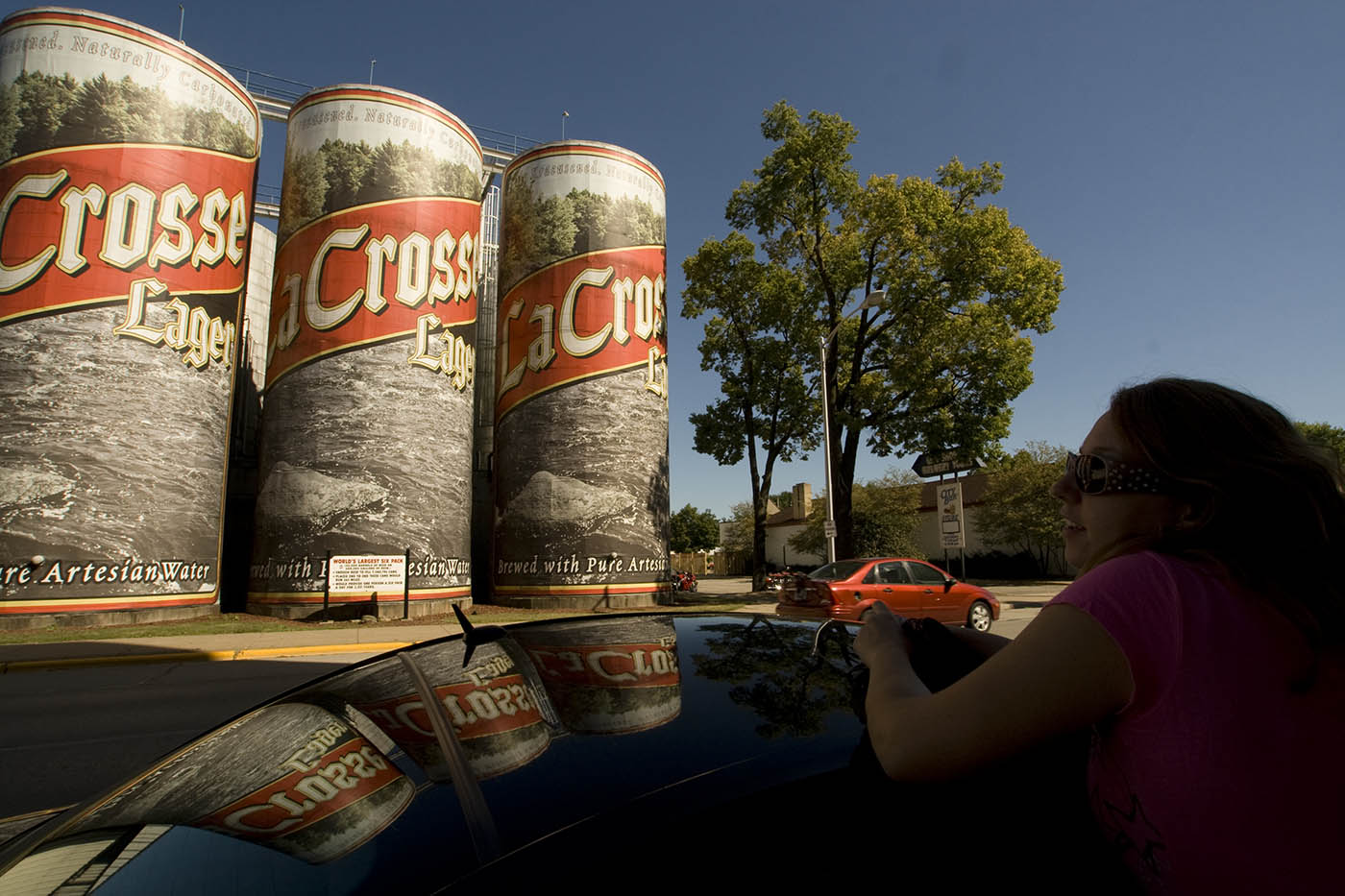 World's Largest Six-Pack of Beer, a roadside attraction in La Crosse, Wisconsin