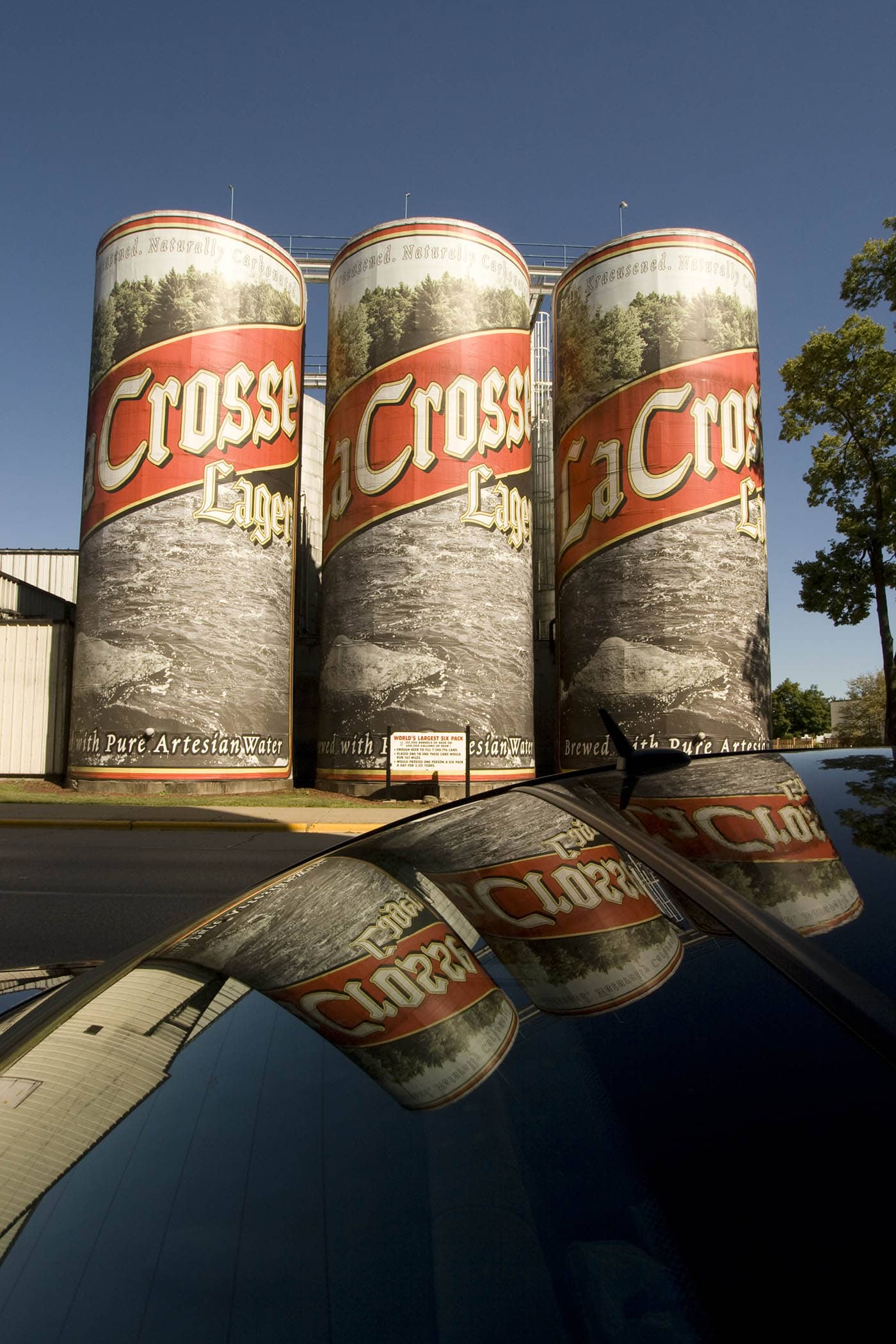 World's Largest Six-Pack of Beer, a roadside attraction in La Crosse, Wisconsin