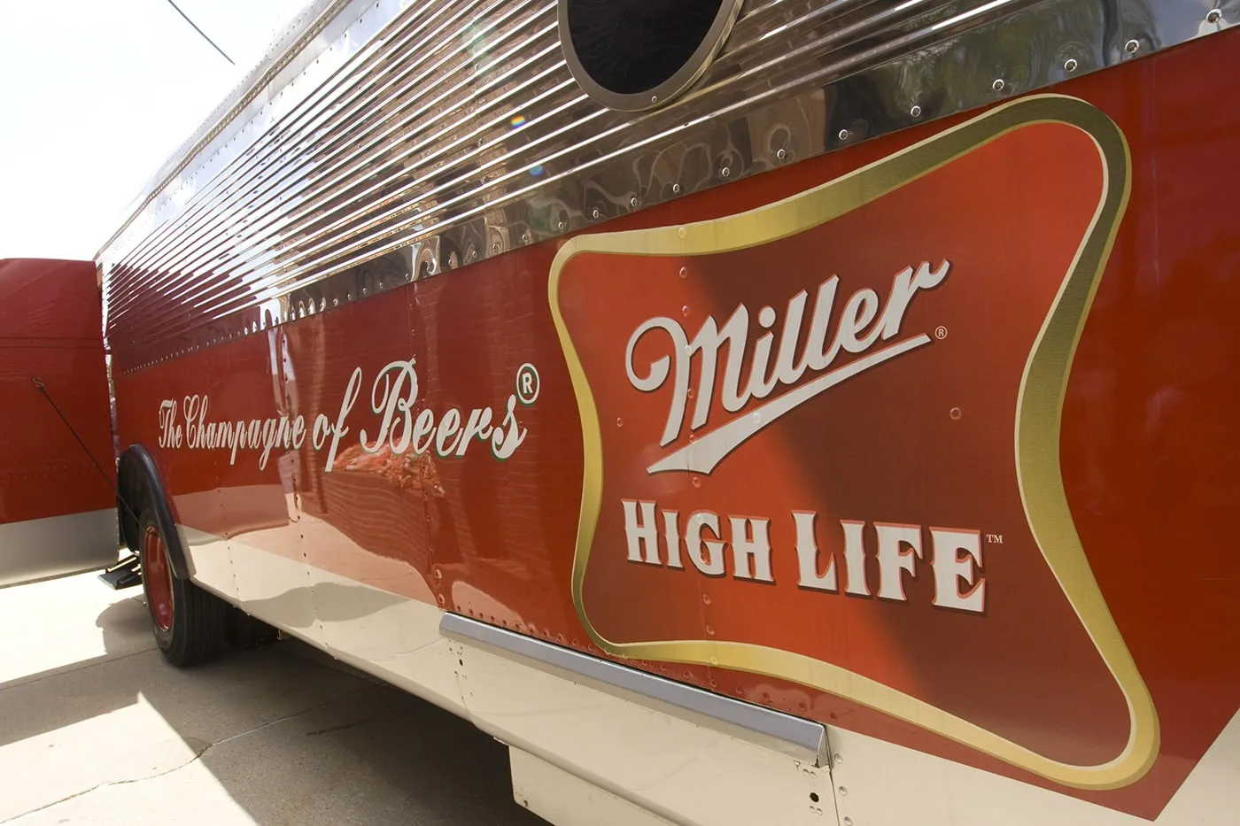 High Life Bus at the Miller Brewery Tour in Milwaukee, Wisconsin