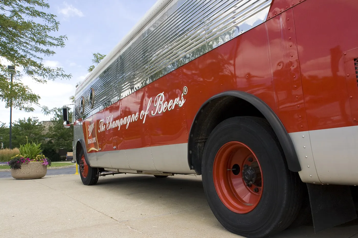 High Life Bus at the Miller Brewery Tour in Milwaukee, Wisconsin