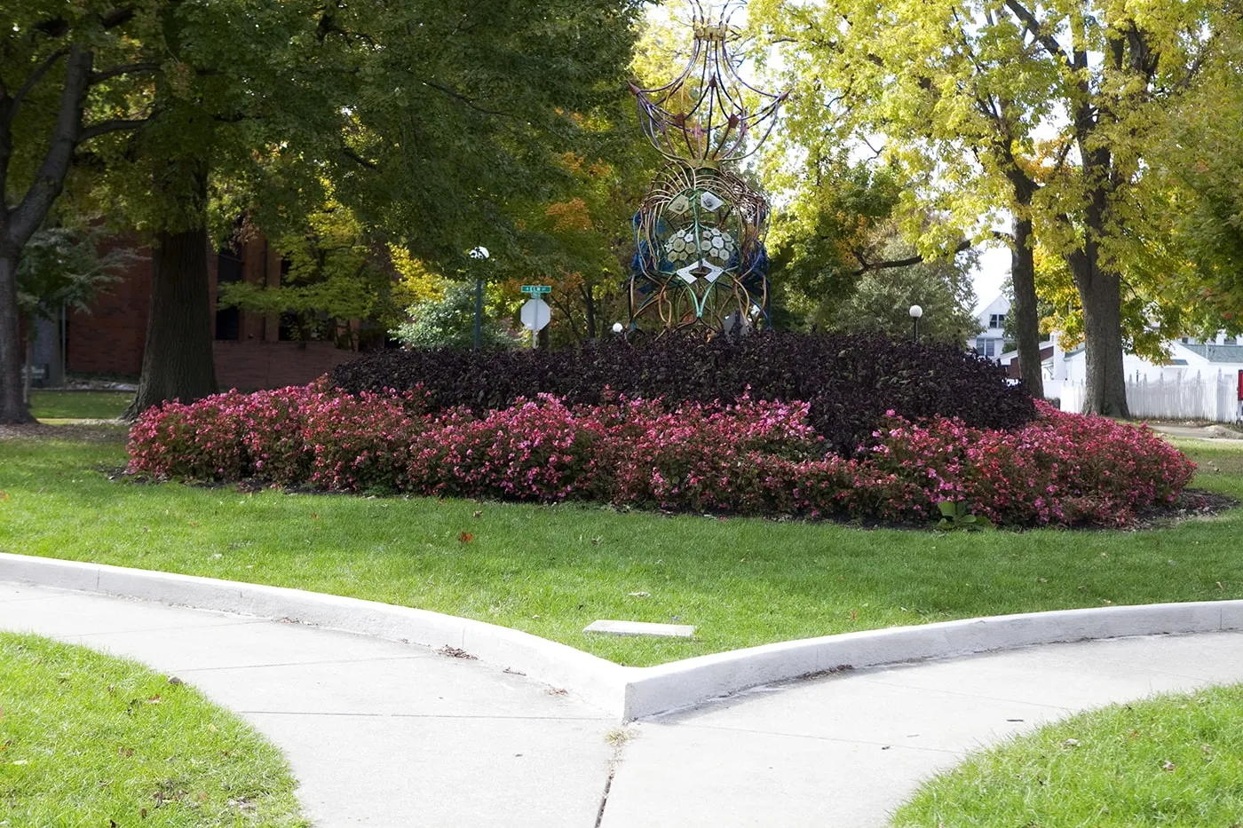 Tootsie, an iron sculpture in West Side Park in Champaign, Illinois.