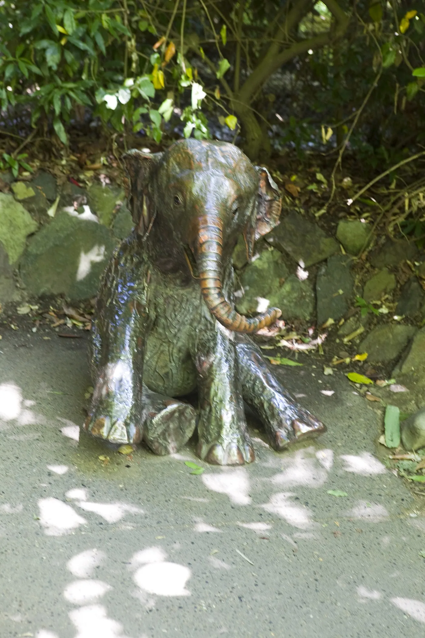 Baby Elephant statue at Woodland Park Zoo in Seattle, Washington