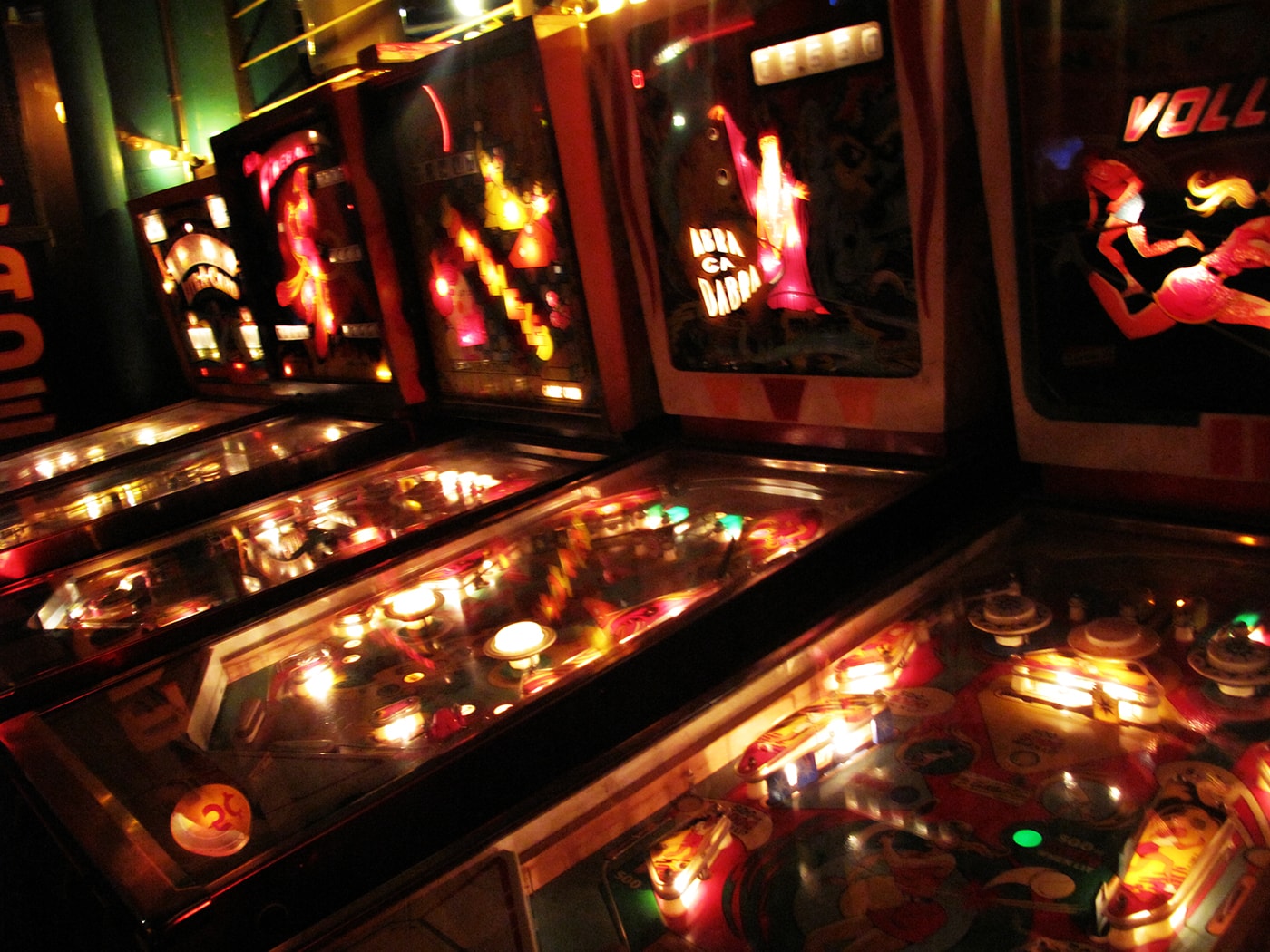 Pin Ball Machines at City Museum's Museum of Mirth, Mystery and Mayhem in St. Louis, Missouri.