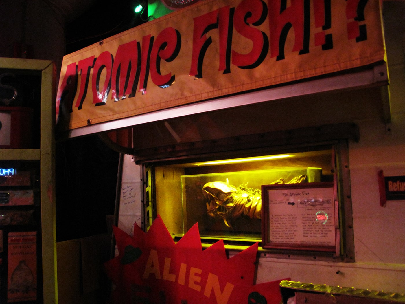 Atomic Fish at the City Museum's Museum of Mirth, Mystery, and Mayhem in St. Louis, Missouri.