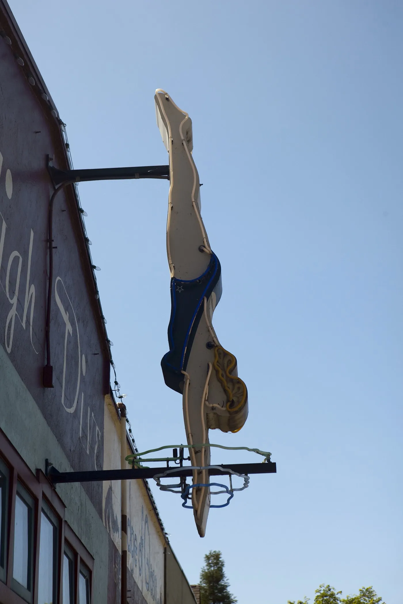Fremont High Dive sign in the Fremont neighborhood of Seattle, Washington.