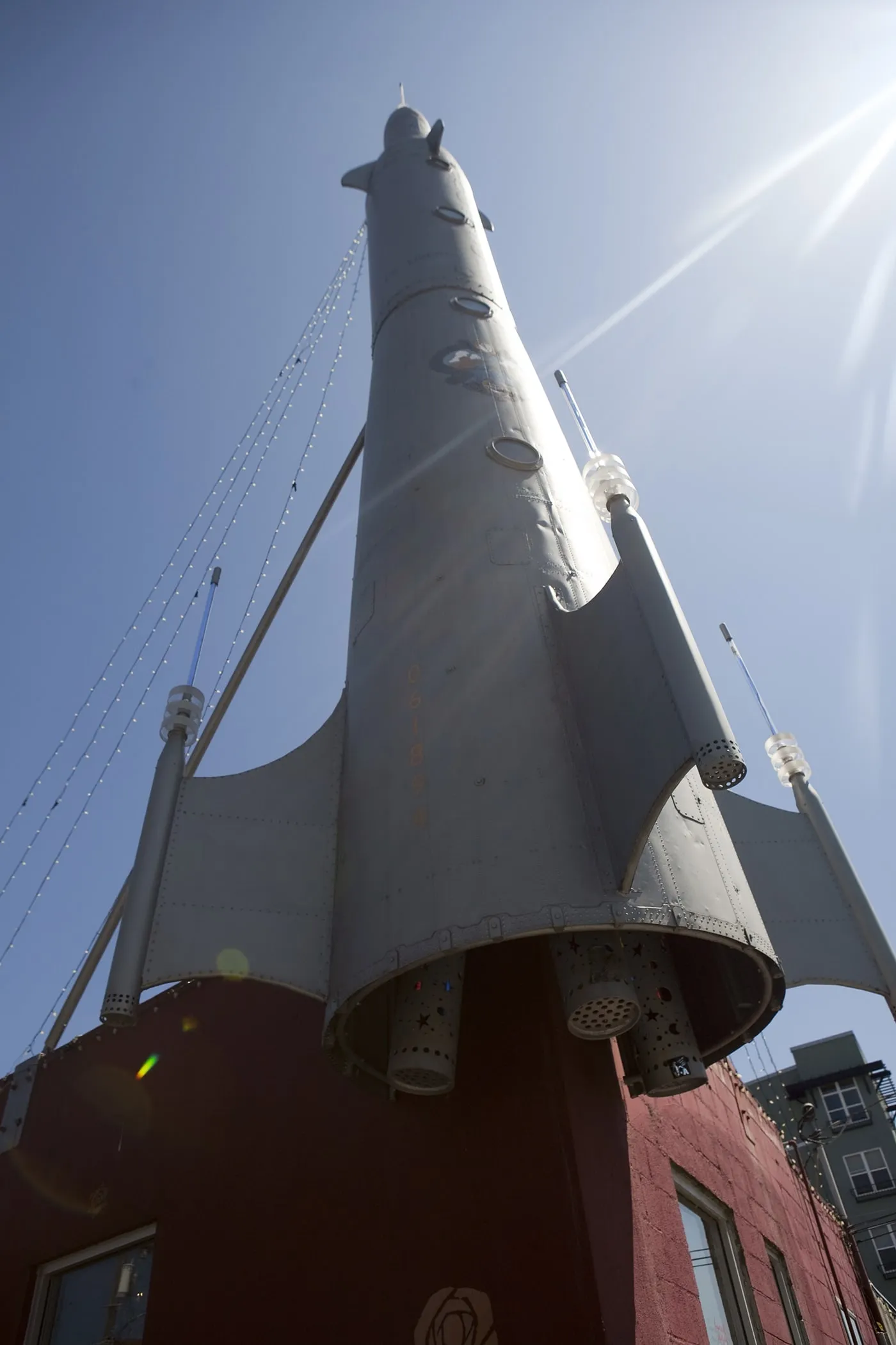 The Fremont Rocket, a roadside attraction in Seattle, Washington.