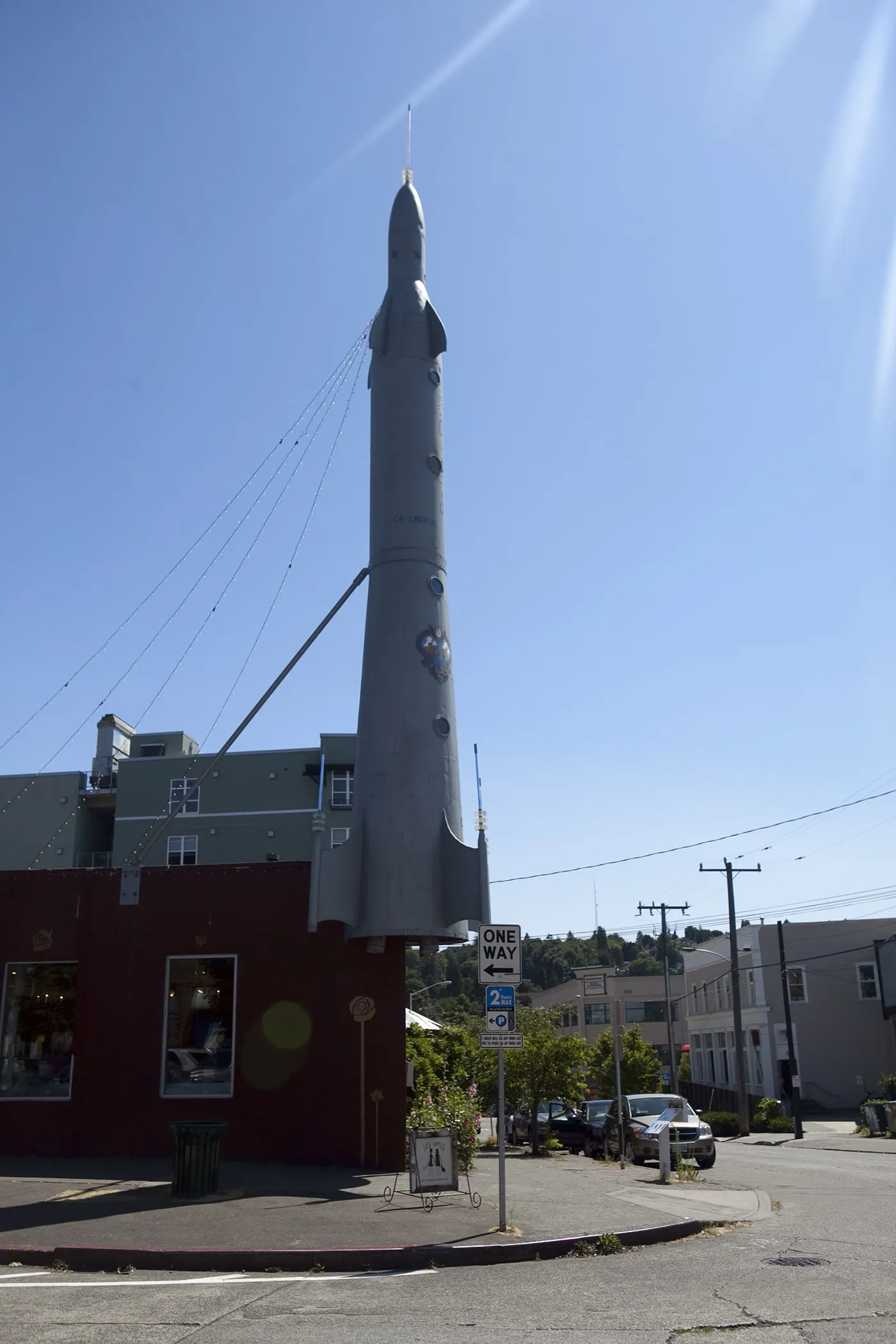 The Fremont Rocket, a roadside attraction in Seattle, Washington.