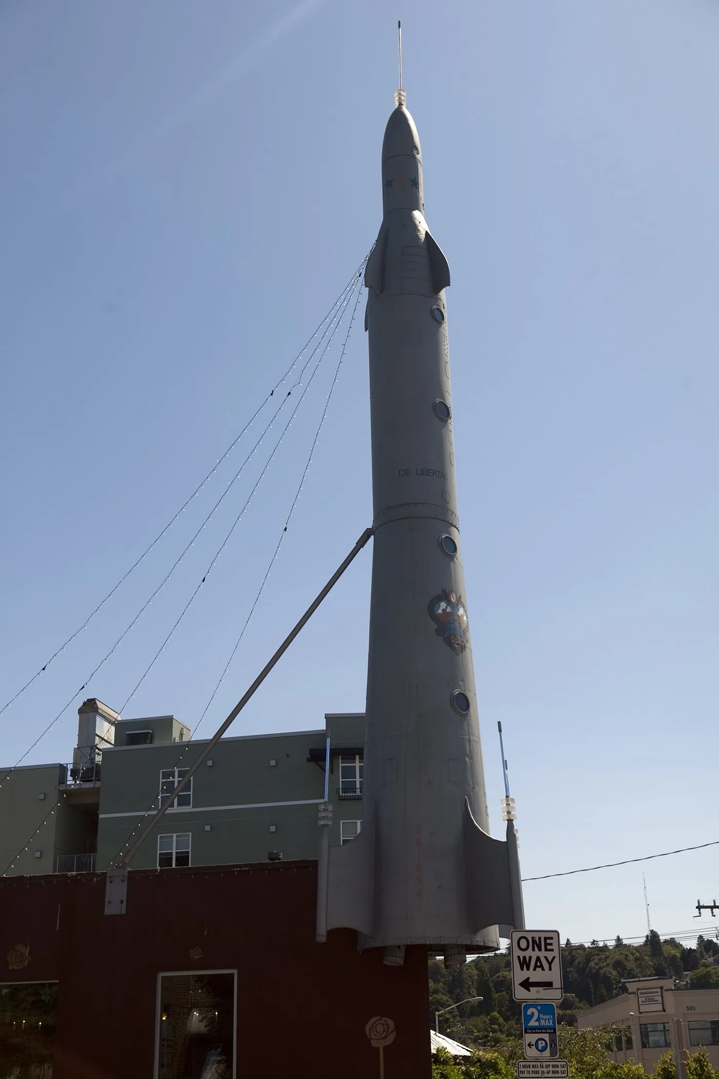 The Fremont Rocket, a roadside attraction in Seattle, Washington.