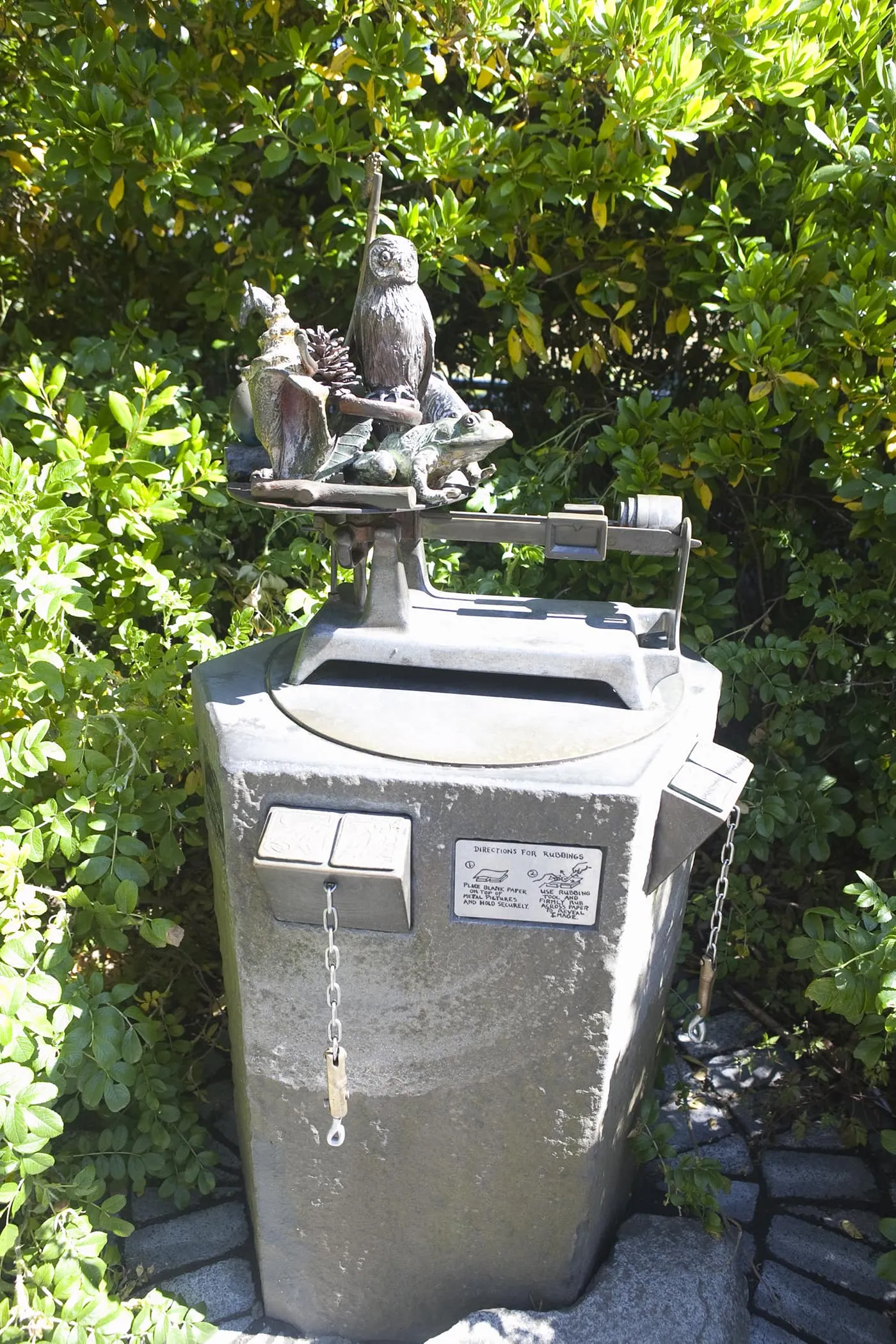 Bronze Together as One Sculpture at Woodland Park Zoo in Seattle, Washington.