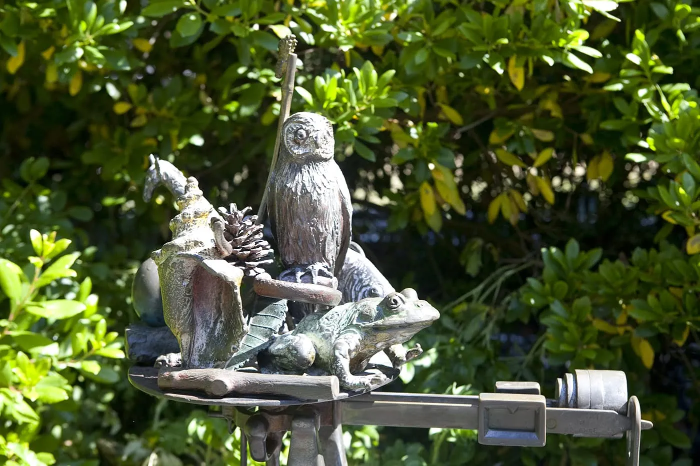 Bronze Together as One Sculpture at Woodland Park Zoo in Seattle, Washington.