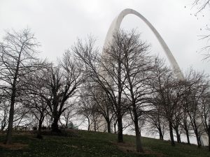 The Gateway Arch in St. Louis, Missouri.