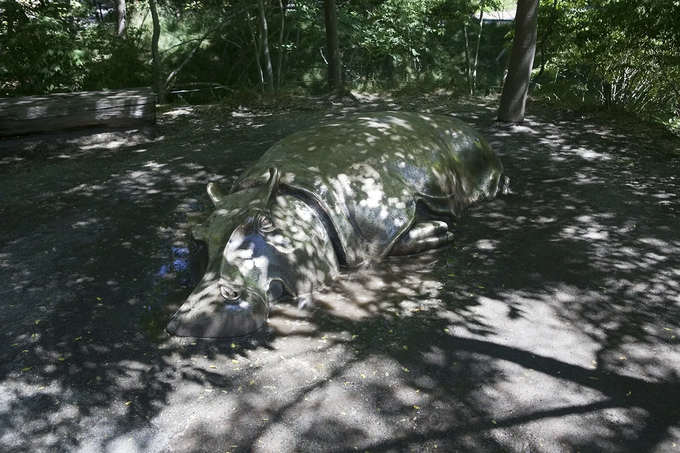 Heavyweight Hippo Sculpture at Woodland Park Zoo in Seattle, Washington.