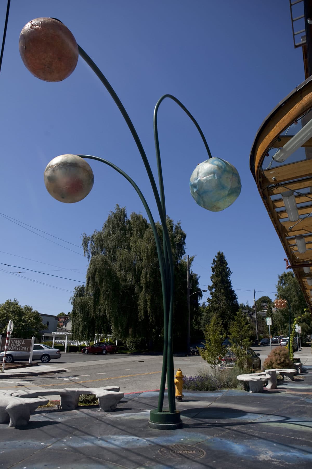 Space sculpture in the Fremont neighborhood of Seattle, Washington.