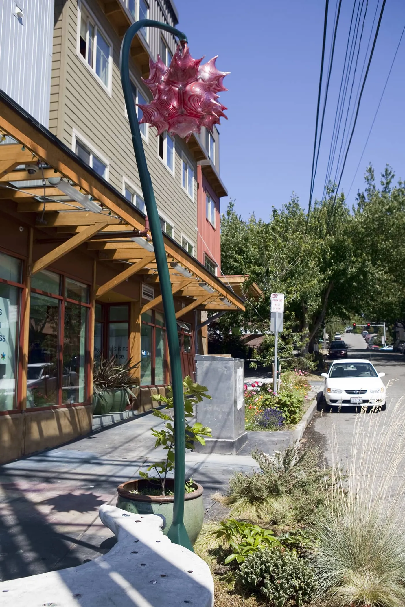 Space sculpture in the Fremont neighborhood of Seattle, Washington.