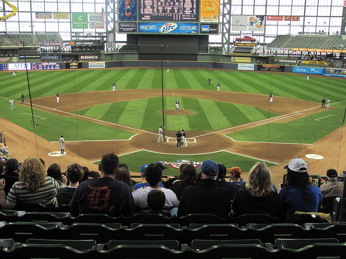 Brewers game at Millers Park in Milwaukee.