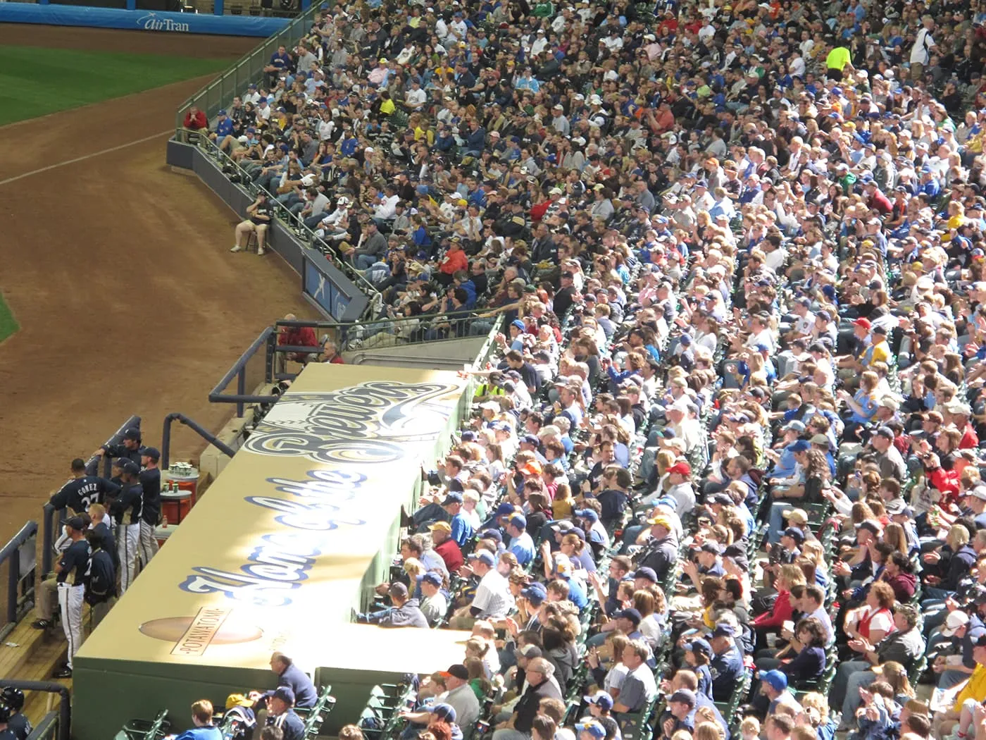 Brewers game at Millers Park in Milwaukee.