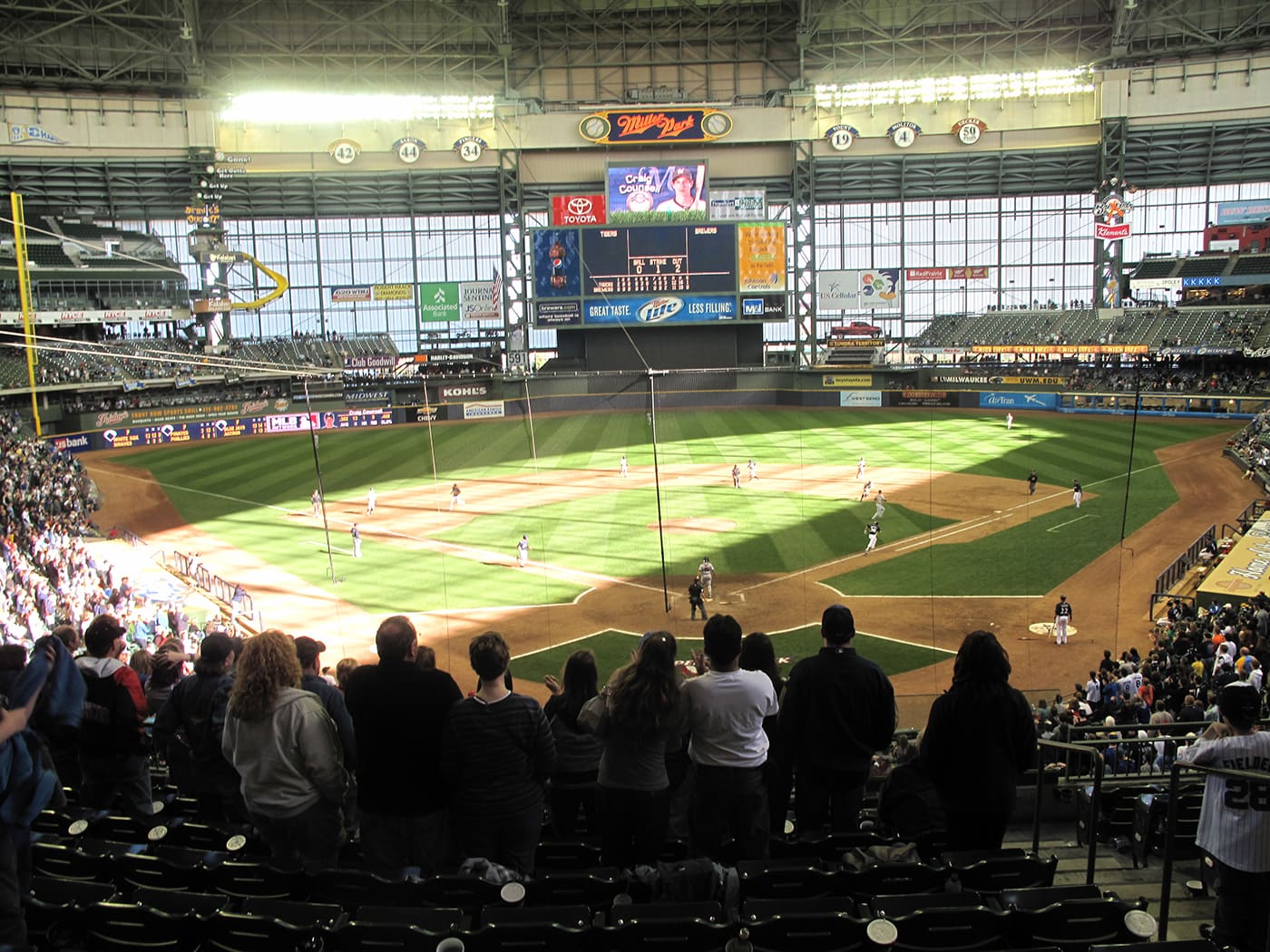 Brewers game at Millers Park in Milwaukee.