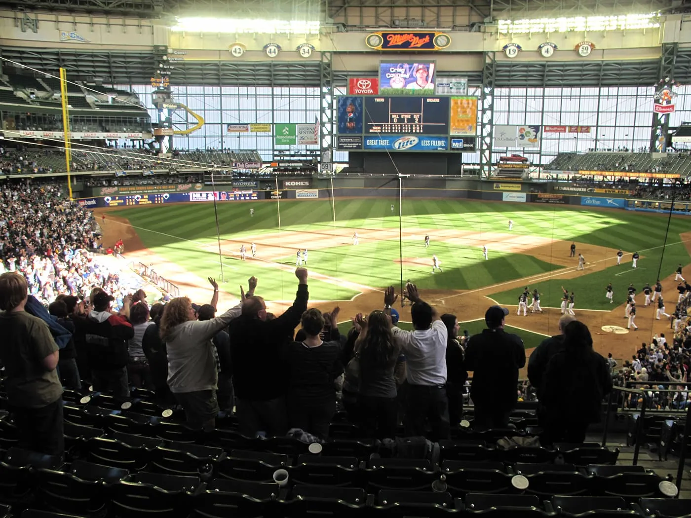 Brewers game at Millers Park in Milwaukee.