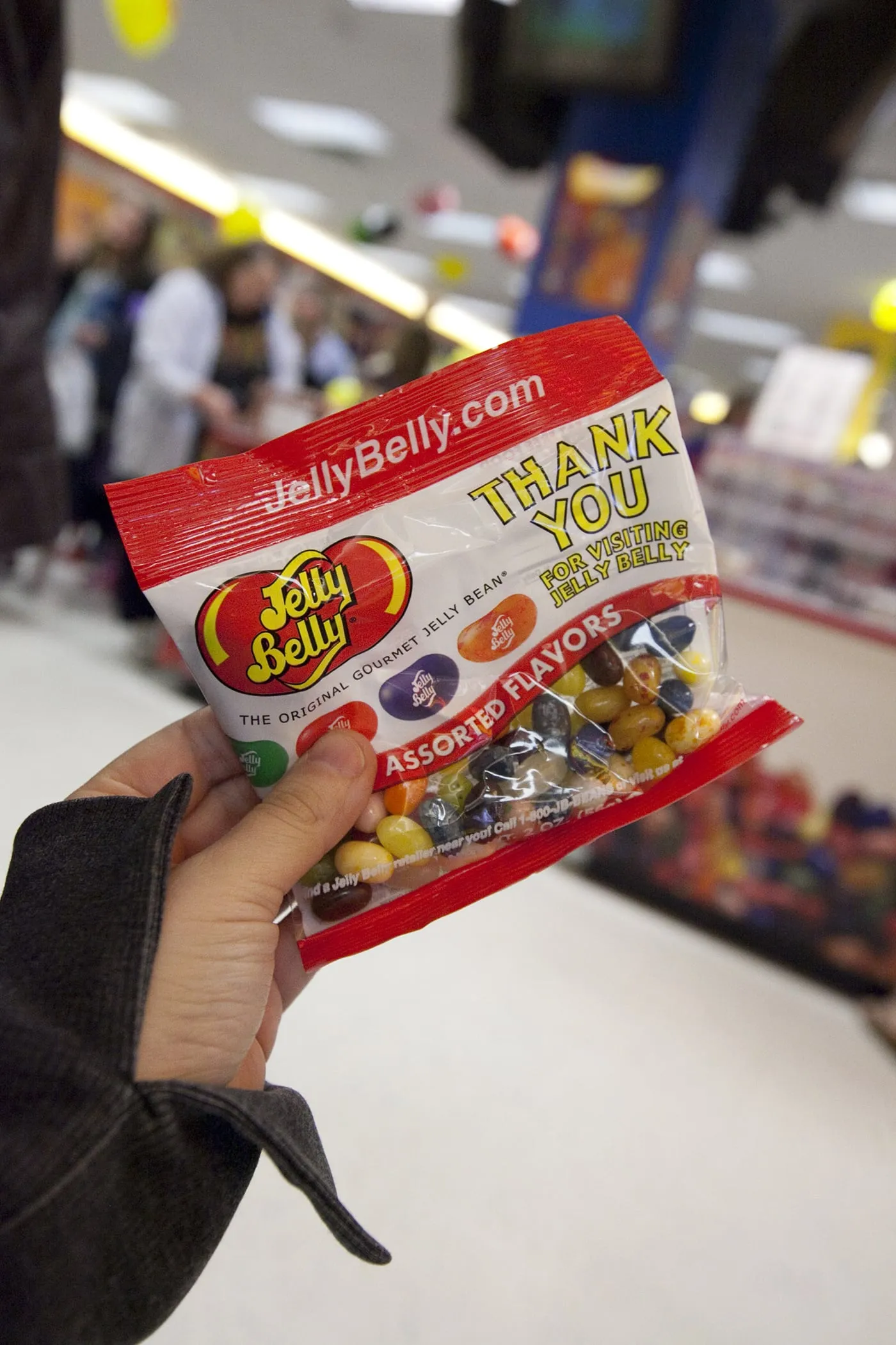 Free Jelly Bellys on the Jelly Belly Tour in Pleasant Prairie, Wisconsin