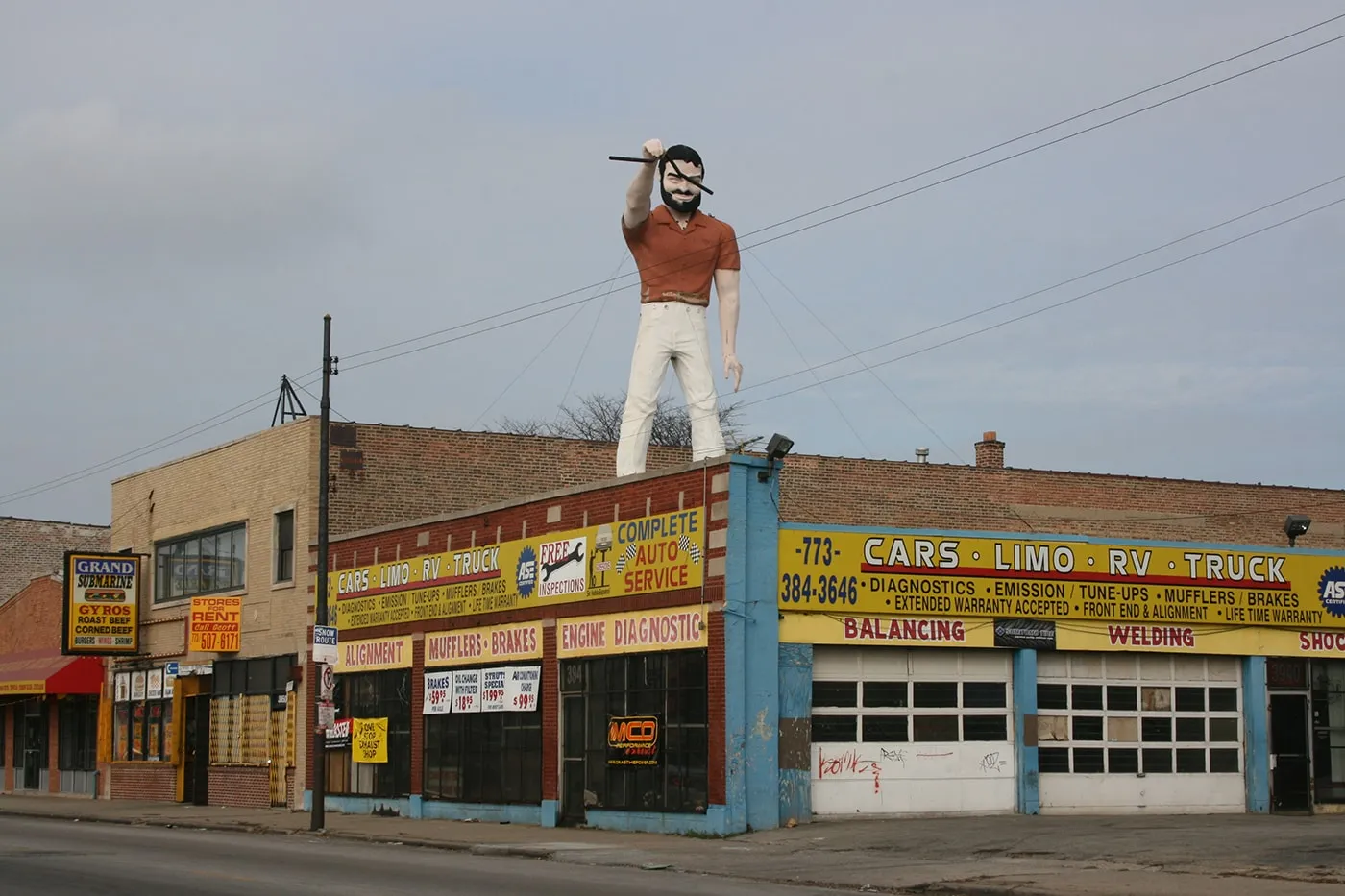 Mr. Bendo Muffler Man in Chicago, Illinois