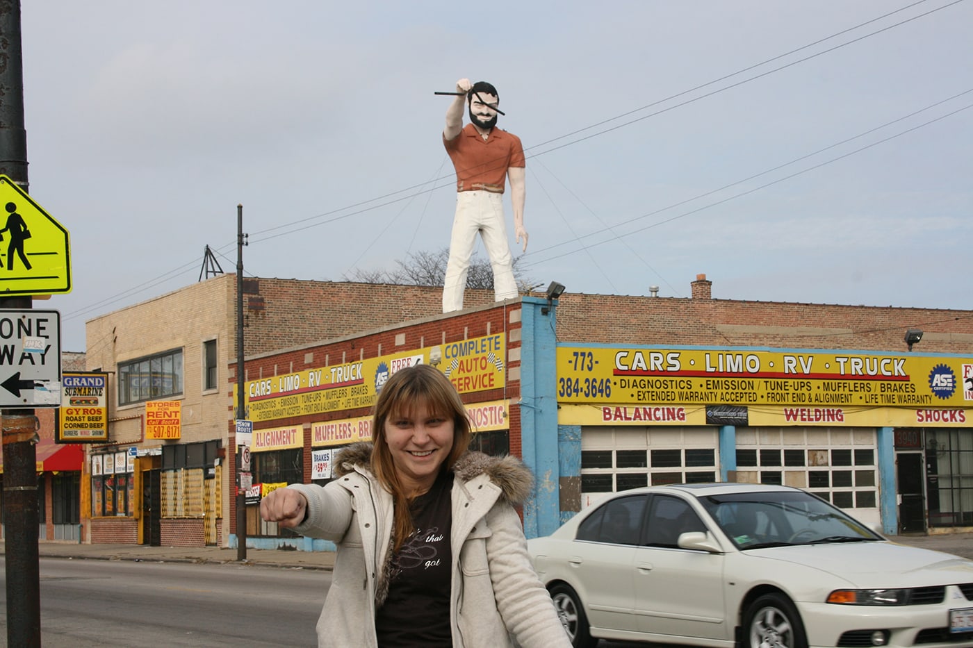 Mr. Bendo Muffler Man in Chicago, Illinois