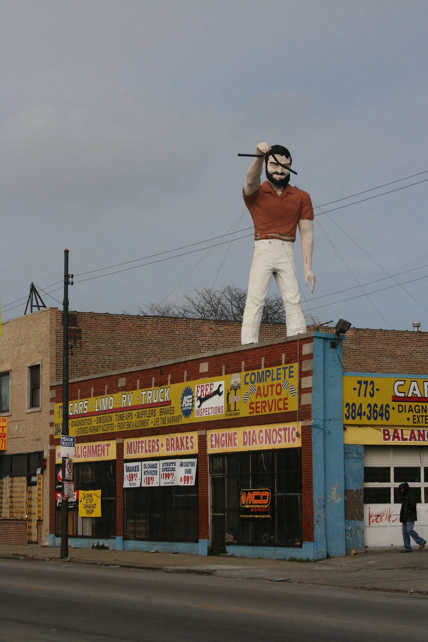 Mr. Bendo Muffler Man in Chicago, Illinois