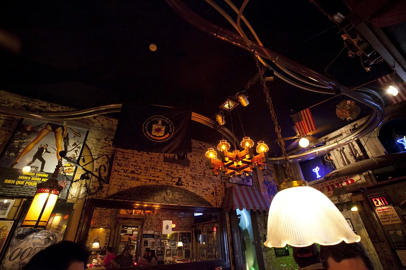 Safe House, a spy-themed restaurant in Milwaukee, Wisconsin.