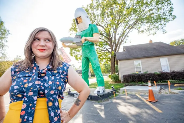 Gemini Giant muffler man at the Launching Pad in Wilmington, Illinois Route 66 roadside attraction